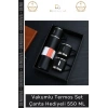 #ÇelikTermos Vakumlu Çelik Sızdırmaz Isı Koruyucu Kamp Piknik Ofis Termos Set Çanta Hediyeli 550 Ml