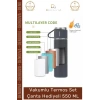 #ÇelikTermos Paslanmaz Vakumlu Isı Koruma Kamp Outdoor Sızdırmaz Termos Set Çanta Hediyeli 550 Ml