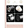 #ÇelikTermos Paslanmaz Çelik Vakumlu Isı Koruyan Kamp Outdoor Bardaklı Termos Set Çanta Hediyeli 550 Ml