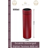 #Termos Akıllı LED Isı Yalıtımlı Sızdırmaz Çelik Gövde Sıcaklık Göstergeli Dijital Termos 500 ml