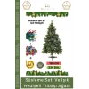 #NoelPaketi Lüks Kaliteli Yeşil Dekoratif Şık Tasarım Büyük Boy Ev Ofis Noel Paketi 180 Cm 330 Dal