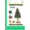 #NoelPaketi Lüks Sık Yapraklı Yeşil Çam Ağacı Kaliteli Yılbaşı Dekorasyon Noel Paketi 120 Cm 123 Dal