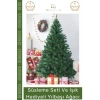 #NoelPaketi Lüks Dekoratif Kaliteli Plastik Ayaklı Sık Yapraklı Yeşil Canlı Yeni Yıl Noel Paketi 90 Cm 76 Dal
