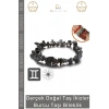 #Bileklik Doğal Taş Ayarlanabilir Esnek Su Geçirmez Hediye İkizler Burçları Burç Unisex Bileklik