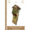 #Anahtarlık Premium Ahşap Safranbolu Tasarımlı Üçlü Turistik Şık El Yapımı Anahtarlık Askısı