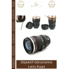 #LensBardak Paslanmaz Çelik Lens Tasarım Isı Yalıtımlı Siyah 300ml Objektif Çay Termos Mug Bardak