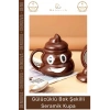 #EmojiKupa Seramik Tasarım Bok Kupa Gülücüklü Hediye Şaka Obje Eğlenceli 14 x 15 cm Emoji Bardak