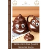#EmojiKupa Seramik Tasarım Bok Kupa Gülücüklü Hediye Şaka Obje Eğlenceli 14 x 15 cm Emoji Bardak