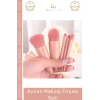 #FırçaSeti Profesyonel Kompakt Şık Tasarım Fiber Kıllı Kaliteli Çantalı Aynalı Makyaj Fırçası Seti