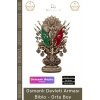 #Biblo Antik Sarı Dekoratif Masaüstü Hediyelik Ofis Biblo Orta Osmanlı Devleti Arması Boytu