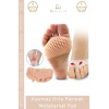 #ParmakPadi Ergonomik Hava Kanallı Kaymaz Topuklu Ayakkabı Ten Rengi Jel Orta Parmak Metatarsal Pad