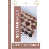 #FarPaleti Sedefli Shine Kalp Tasarım 56 Renk Profesyonel Yoğun Pigment Tozutmaz Far Paleti 2li Set