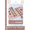#FarPaleti Sedefli Shine Kalp Tasarım 56 Renk Profesyonel Yoğun Pigment Tozutmaz Far Paleti 2li Set