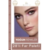 #FarPaleti Sedefli Shine Kalp Tasarım 56 Renk Profesyonel Yoğun Pigment Tozutmaz Far Paleti 2li Set