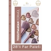 #FarPaleti Sedefli Shine Kalp Tasarım 56 Renk Profesyonel Yoğun Pigment Tozutmaz Far Paleti 2li Set