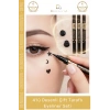 #EyelinerSeti Kalıcı Siyah Damgalı Yıldız Ay Kalp Çiçek Makyaj 4lü Desenli Çift Taraflı Eyeliner Seti