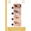 #EyelinerSeti Kalıcı Siyah Damgalı Yıldız Ay Kalp Çiçek Makyaj 4lü Desenli Çift Taraflı Eyeliner Seti