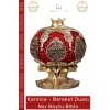 #Biblo Sarı Polyester Dekoratif Orta Boy Ev Ofis Şık Tasarım Modern Bereket Nar Boytu Biblo