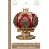 #Biblo Polyester Sarı Küçük Boy Dekoratif Hediyelik Obje Şık Modern Ev Bereket Nar Boytu Biblo