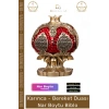 #Biblo Nakkaş Polyester Küçük Boy Dekoratif Sarı Obje Şık Hediyelik Ayetel Kürsi Bereket Nar Boytu Biblo