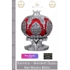 #Biblo Dekoratif Sarı Polyester Orta Boy Hediyelik Modern Ev Ofis Aksesuarı Şık Bereket Nar Boytu Biblo