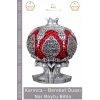 #Biblo Dekoratif Sarı Polyester Orta Boy Hediyelik Modern Ev Ofis Aksesuarı Şık Bereket Nar Boytu Biblo