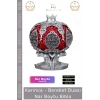 #Biblo Sarı Polyester Dekoratif Hediyelik Ev Ofis Aksesuarı Küçük Boy Bereket Nar Boytu Biblo