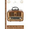 #Radyo Bluetooth FM USB Kart Girişli Taşınabilir Everton Ses Sistemi Aux Şarjlı Nostaljik Radyo