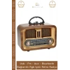 #Radyo Bluetooth FM USB Kart Girişli Taşınabilir Everton Ses Sistemi Aux Şarjlı Nostaljik Radyo