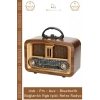 #Radyo Bluetooth FM USB Kart Girişli Taşınabilir Everton Ses Sistemi Aux Şarjlı Nostaljik Radyo