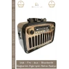 #Radyo Everton RT553 Bluetooth Nostalji USB FM Radyo Şarjlı Güçlü Mp3 Player Müzik Kutusu