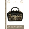 #Radyo Everton RT552 Bluetooth Nostalji Retro USB Güçlü Şarjlı Radyo Mp3 Player Müzik Kutusu