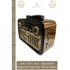 #Radyo Everton RT552 Bluetooth Nostalji Retro USB Güçlü Şarjlı Radyo Mp3 Player Müzik Kutusu