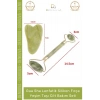 #YeşimTaşı Doğal Roller Gua Sha Yüz Masaj Aleti Sıkılaştırıcı Parlatıcı Yeşim Taşı Cilt Bakım Seti