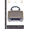 #Radyo RT819 Solar Enerjili Bluetooth Fenerli Nostalji Taşınabilir Ses Sistemi Mp3 Player Müzik