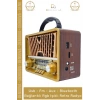 #Radyo Nostaljik Bluetooth Radyo Ahşap Usb Aux Girişli Şarjlı Retro Mp3 Player Müzik Kutusu