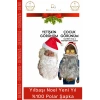 #Şapka Kırmızı Yılbaşı Kostüm Aksesuarı Çocuk Yetişkin Şık Noel Baba 100 Polar Şapka 1 Adet
