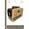 #Radyo Everton RT554 Bluetooth Nostalji FM USB Kart Girişli Taşınabilir Mp3 Player Müzik Kutusu