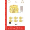 #LedLamba Peri Led Lamba 3 Fonksiyonlu 5 Metre Sarı Işık Dekoratif Yılbaşı Çam Ağacı Ev Süsleme