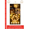 #LedLamba Peri Led Lamba 3 Fonksiyonlu 5 Metre Sarı Işık Dekoratif Yılbaşı Çam Ağacı Ev Süsleme