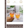#Bardak Çift Camlı Orijinal Kurutulmuş Çiçekli Estetik Dekoratif Şık Tasarım Handmade Bardak 250 ml