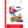 #Oyuncak Eğitici Eğlenceli Lazer Kesim 3mm MDF Boyanabilir 3D Puzzle Demonte Ahşap Oyun Maket