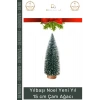 #SüsAğacı Yılbaşı Masa Üstü Dekoratif Hediyelik Süslemeli Şık Yapay Sedir Ağacı 15cm 1 Adet