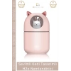 #Nemlendirici Sevimli Kedi USB Sessiz Işıklı Kompakt Masaüstü Ultrasonik Tasarımlı H2o Hava Nemlendirici
