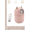#Nemlendirici Sevimli Kedi USB Sessiz Işıklı Kompakt Masaüstü Ultrasonik Tasarımlı H2o Hava Nemlendirici