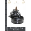 #Tütsülük İthal Seramik Dekoratif Geri Akışlı Şık Modern Hediyelik Estetik Oda Kokusu Biblo 9*10 Cm