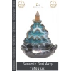 #Tütsülük İthal Seramik Dekoratif Geri Akışlı Tütsülük Estetik Hediyelik Oda Kokusu Biblo 10*11 Cm