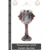 #Bardak Paslanmaz Çelik Mat Gümüş Tasarım Modern Şık Dayanıklı 180 Ml Hacim Kadeh Bardak 19*7 Cm