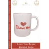 #Bardak Porselen Sevgililer Günü Hediyelik Toptan Şık Tasarım I Love You Baskılı Bardak Kupa