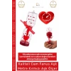 #AşkÖlçer Sihirli Cam Fanus Enerji Ölçer Hediyelik Romantik Sevgiliye Aşk Metre Kırmızı Aşkölçer